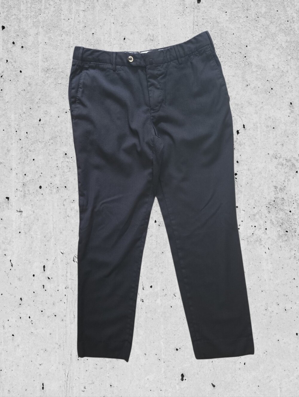 PT Torino Men's Classic Black Dress Pants Deluxe Comfort Wool Trousers Size 48